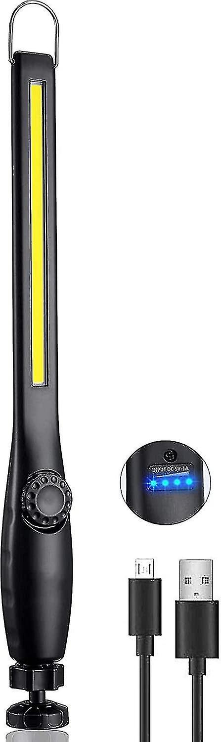 Cob Led Work Light, Usb Charging Control Light, Workshop Flashlight With Rotary Switch