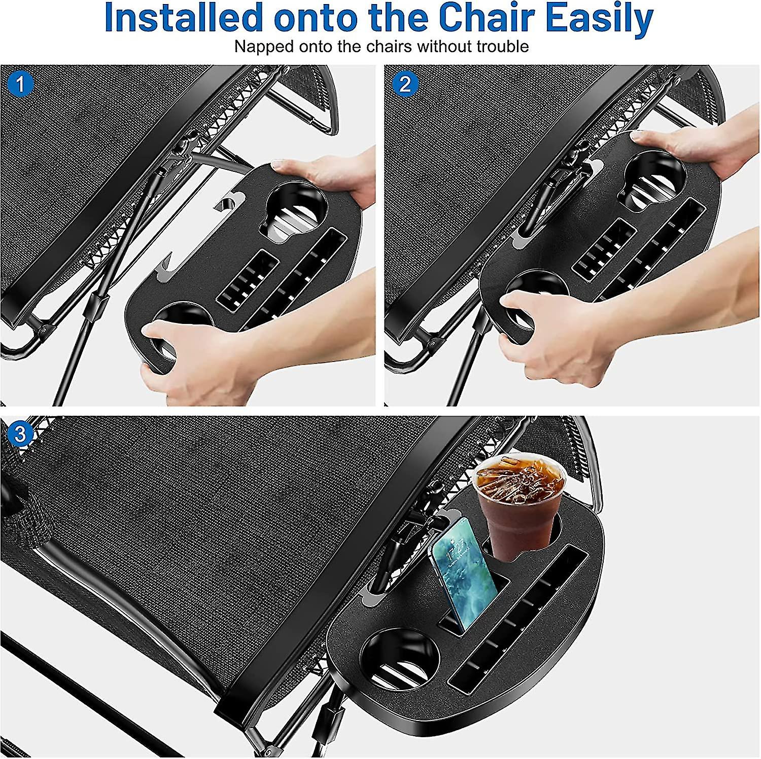 Zero Gravity Chair Tray, Upgraded Version Cup Holder For Zero Gravi...