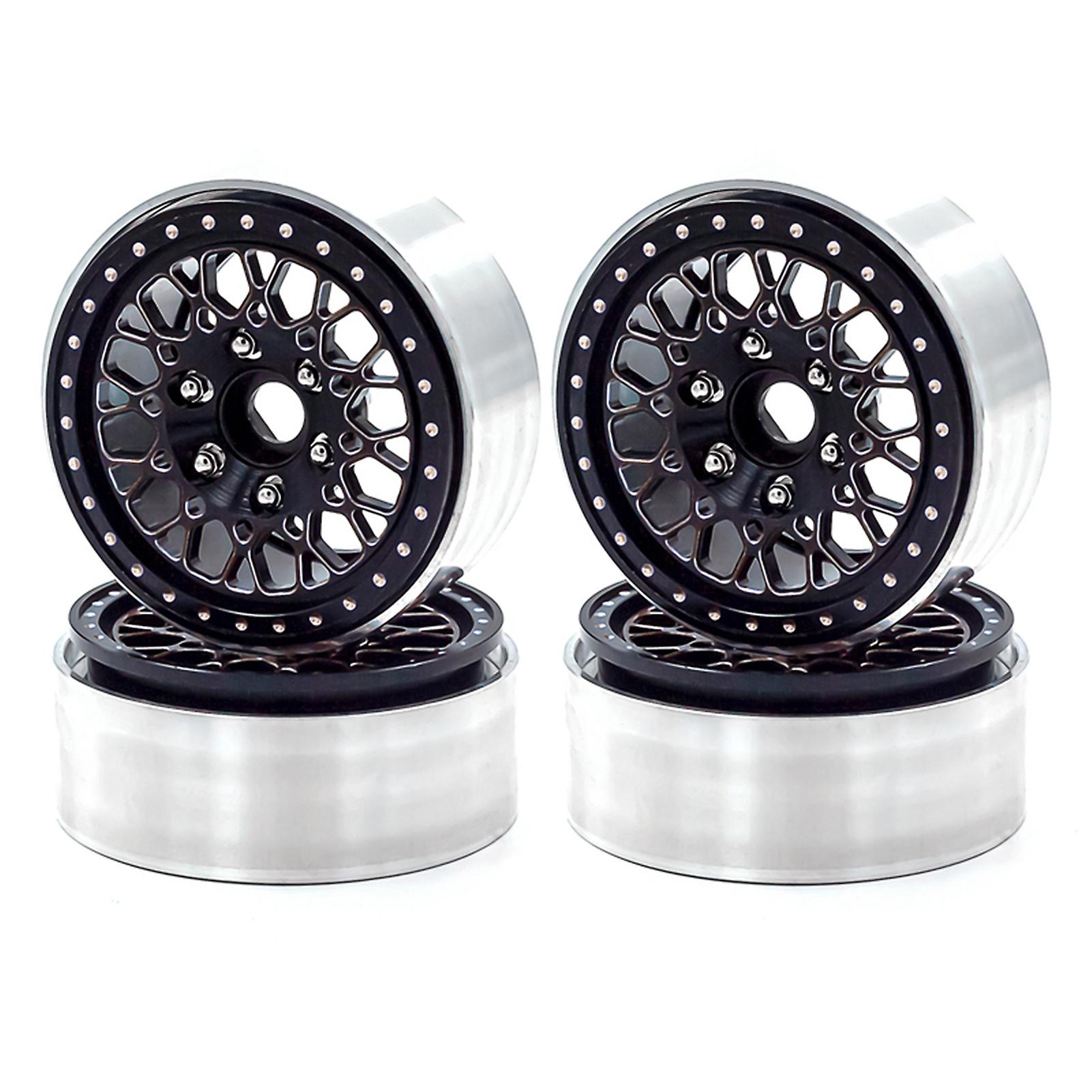 Aluminum Alloy Wheel Rim Beadlock Wheel Rims Hub 4pcs 1.9inch