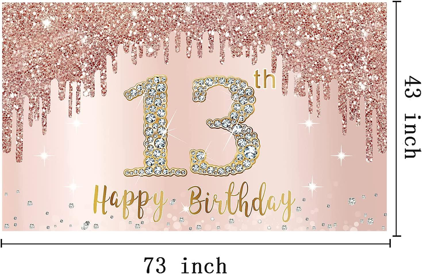Banner Glitter Oro Rosa Decorazioni Primo Compleanno Gemelle A Tema Cactus - Banner E Ghirlanda Glitterati Oro Rosa, Festa Messicana Festa Primo Compleanno Gemelle