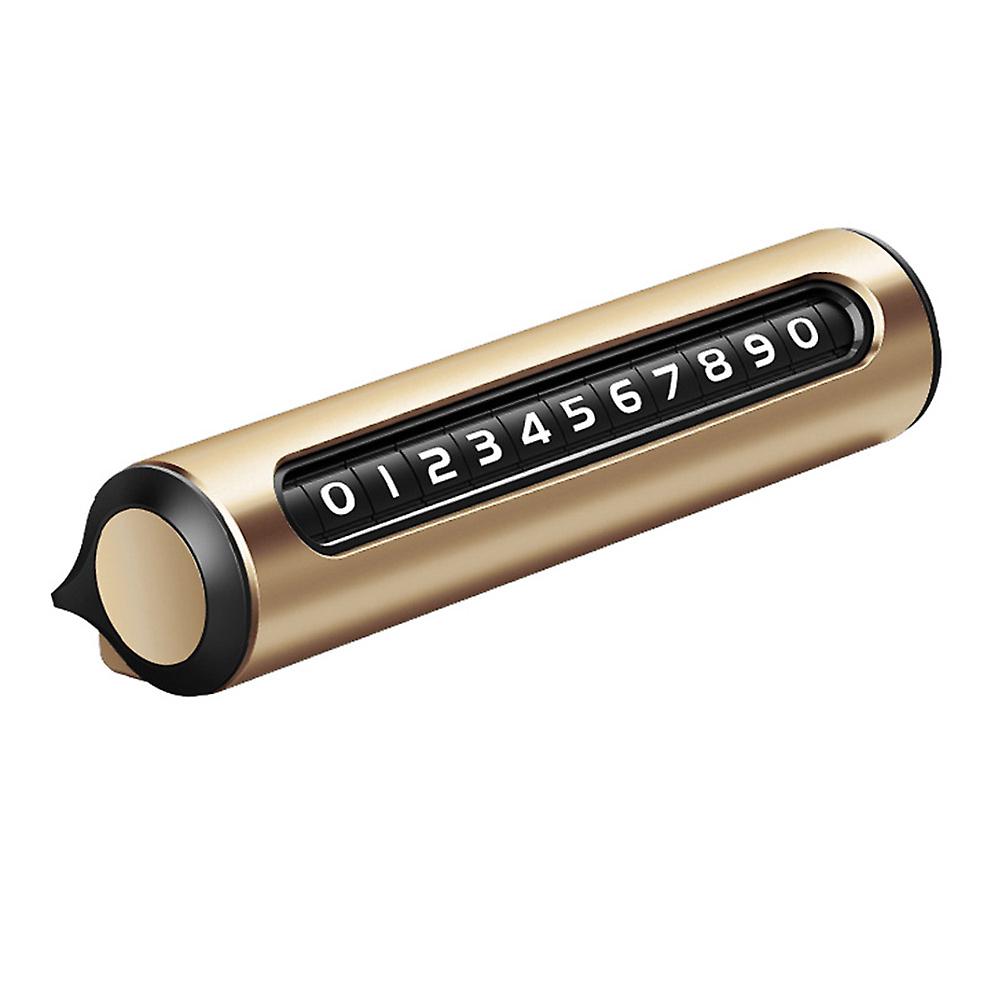 Car Phone Number License Plate Invisible Temporary Parking License Plate Aluminum Alloy