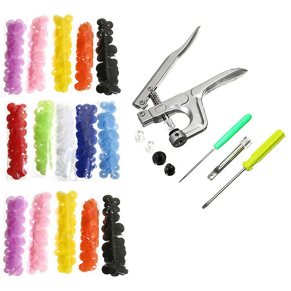 1 Set Snap Plier Snap Resin Button Fastener Poppers DIY Clothing Kit Useful Tool