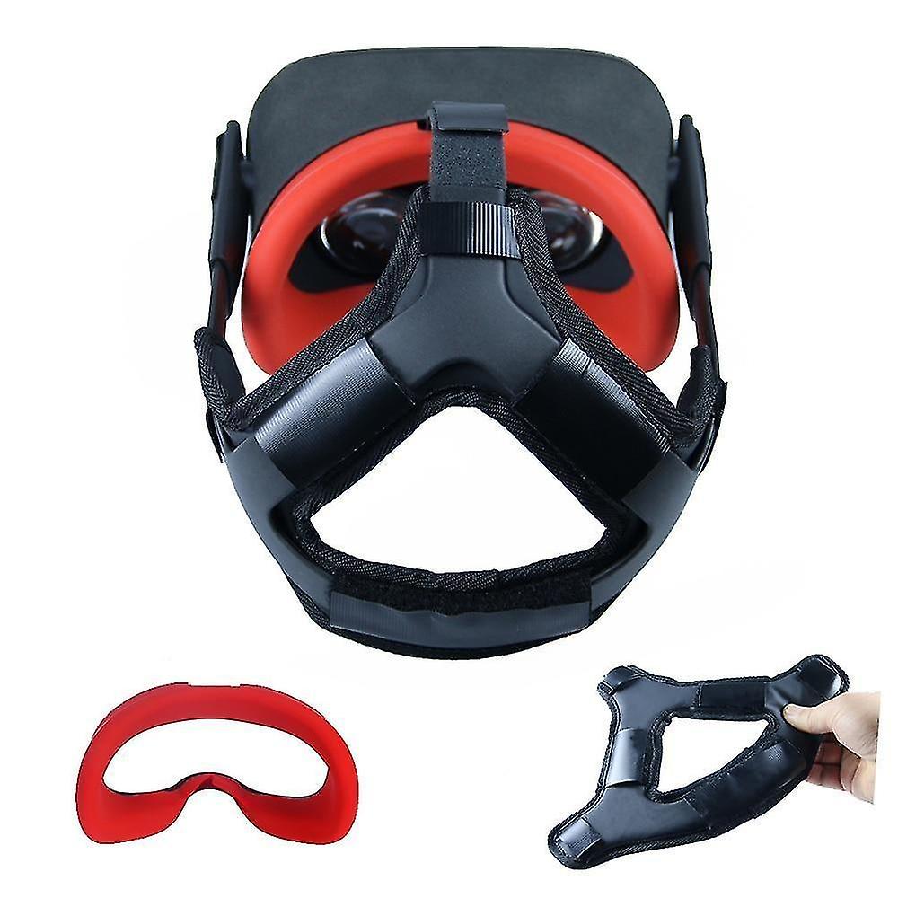 Red Cover Pad Non slip Head Pressure relieving Strap For Vr Oculus Quest Glasses
