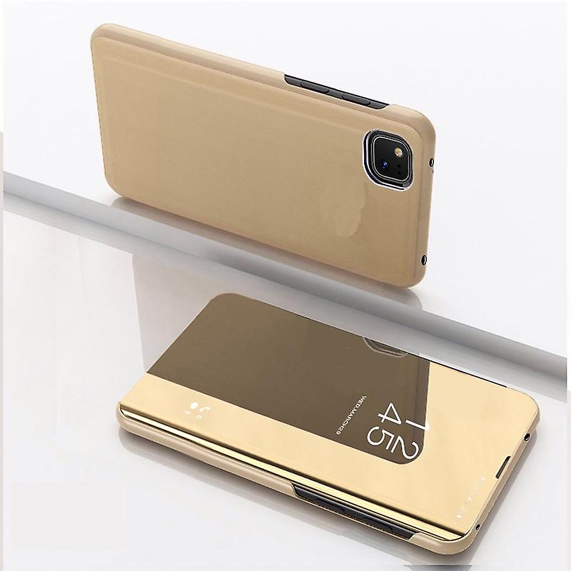 For OPPO Realme C11 Plated Mirror Case with Holder