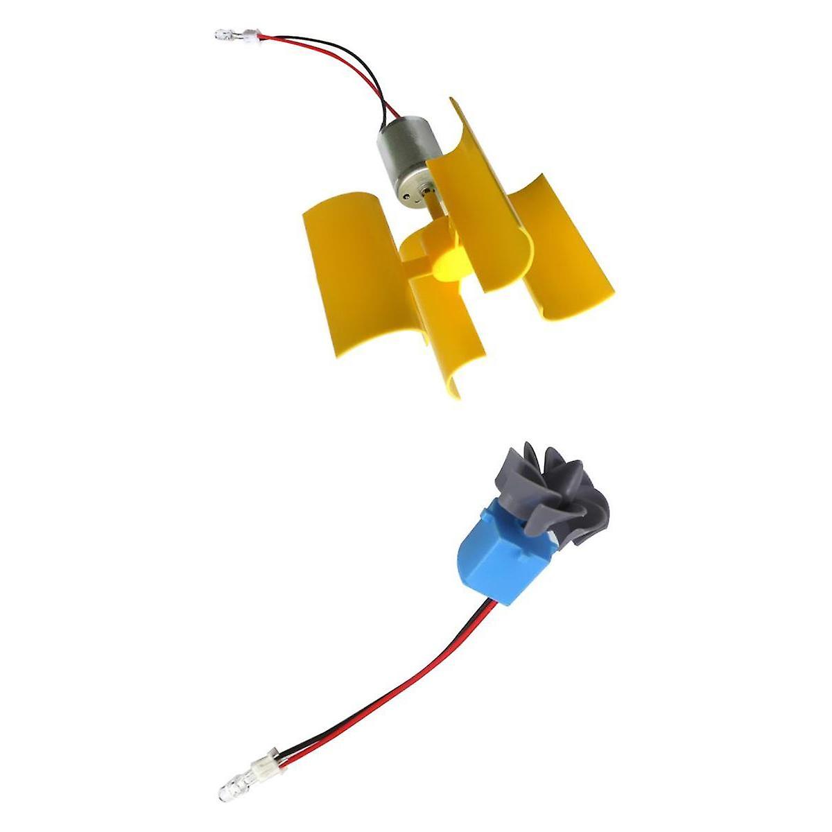 2x Mini Wind Generator Wind Turbine Model Kits Teaching Tools Educational