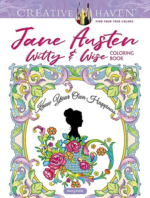 Creative Haven Jane Austen Witty & Wise Coloring Book - Marty Noble - Paperback - English Book - Hobbies, quizzes and games