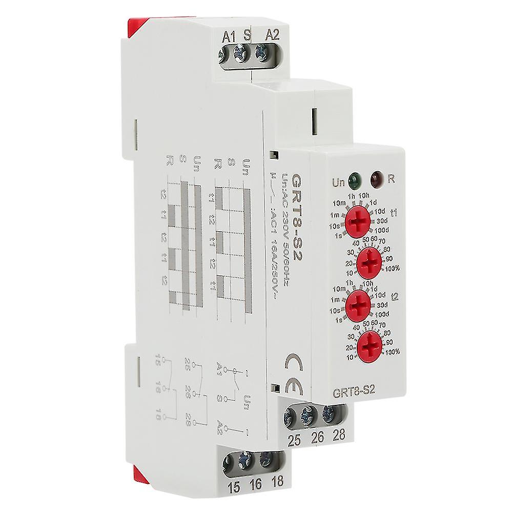 Grt8-s2 Mini Asymmetric Cycle Timer On/off Repeat Cycle Time Relay Ac 220v