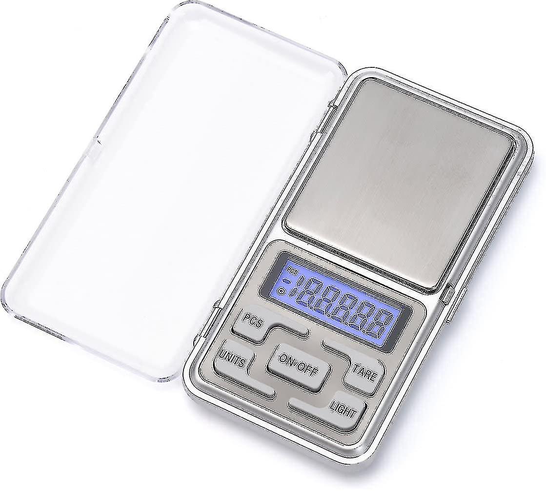 Digitale zakweegschaal 200 x 0,01 g, met lcd-scherm met achtergrondverlichting, mini digitale weegschaal beste cadeau
