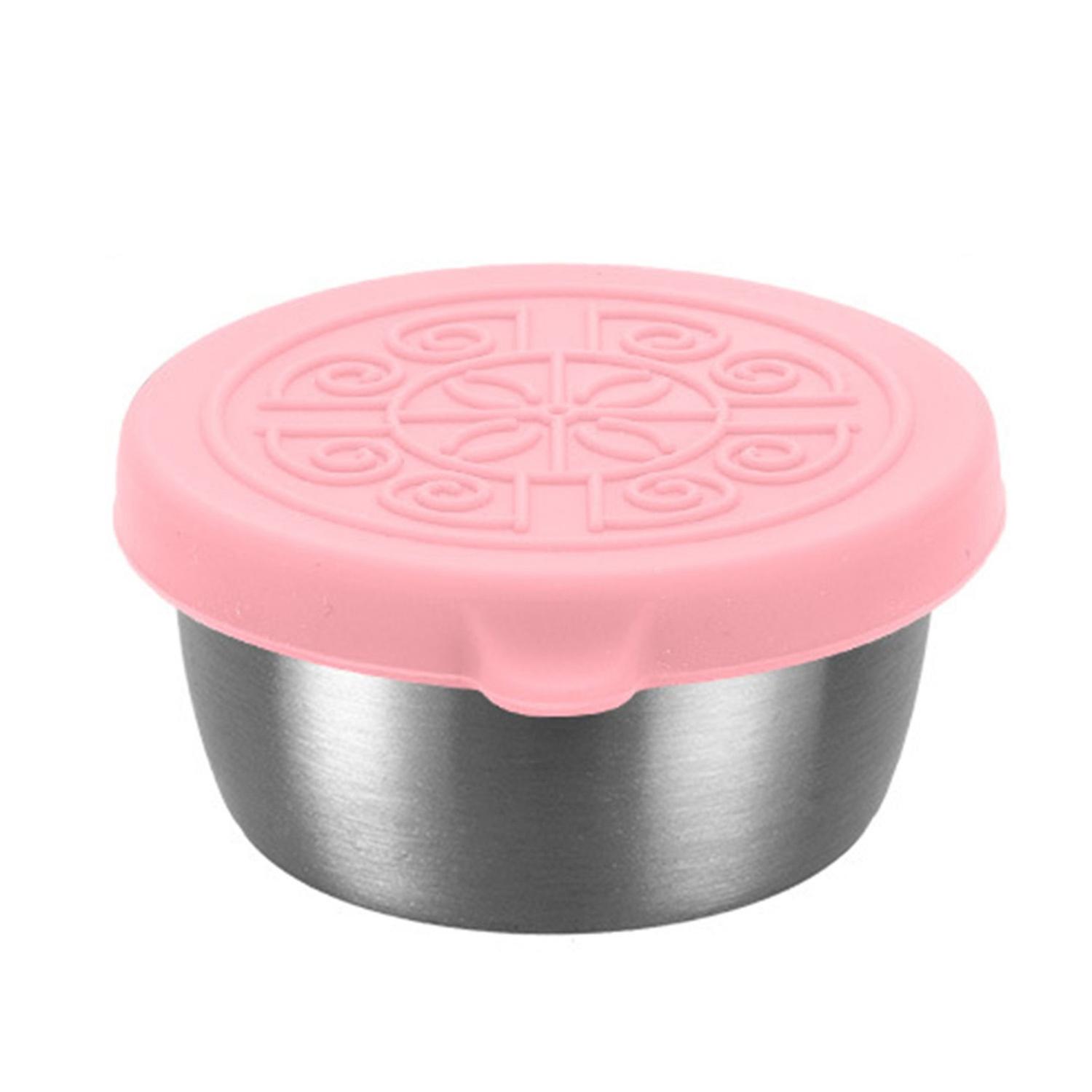 ZHOUBA 1 Set 40ml Sauce Cup with Lid Good Sealing Outdoor Picnic Portable Salad Dressing Container