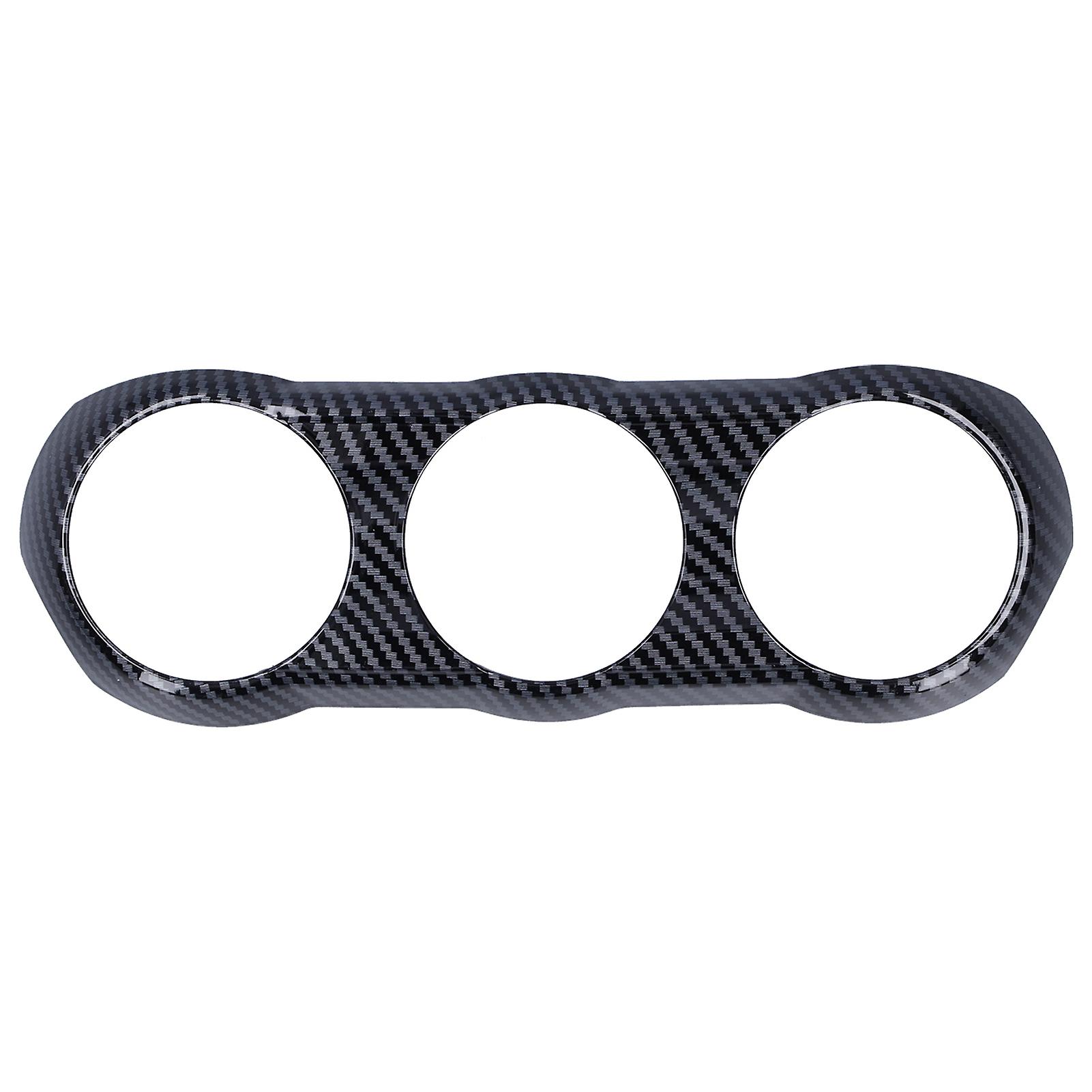 Air Conditioning Switch Trim Cover, Carbon Fiber Style Replacement for Mazda CX3 CX-3 2016-2018