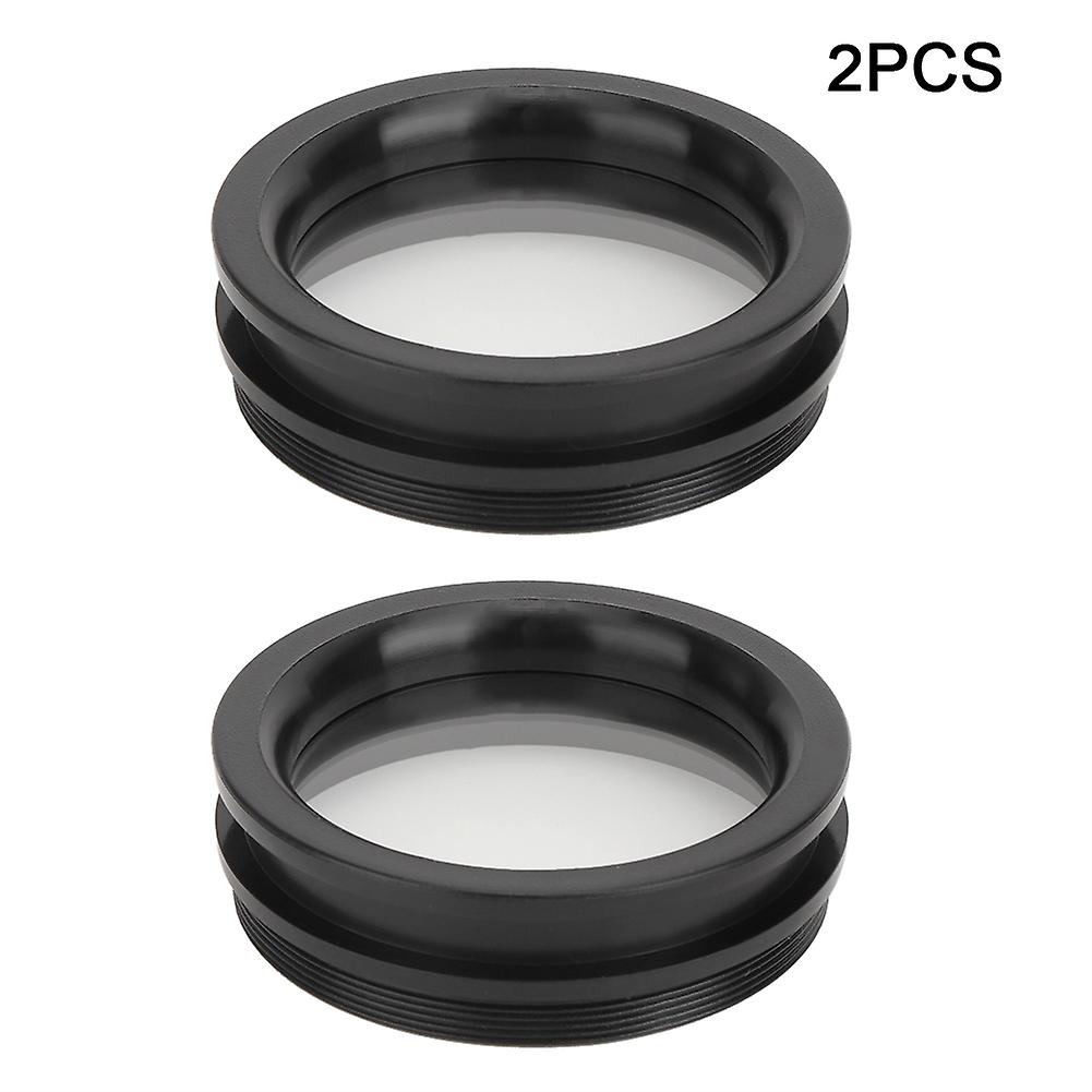 2Pcs Objective Oil Proof Lens Ultra Thin High Transparency Auxiliaries for Microscope