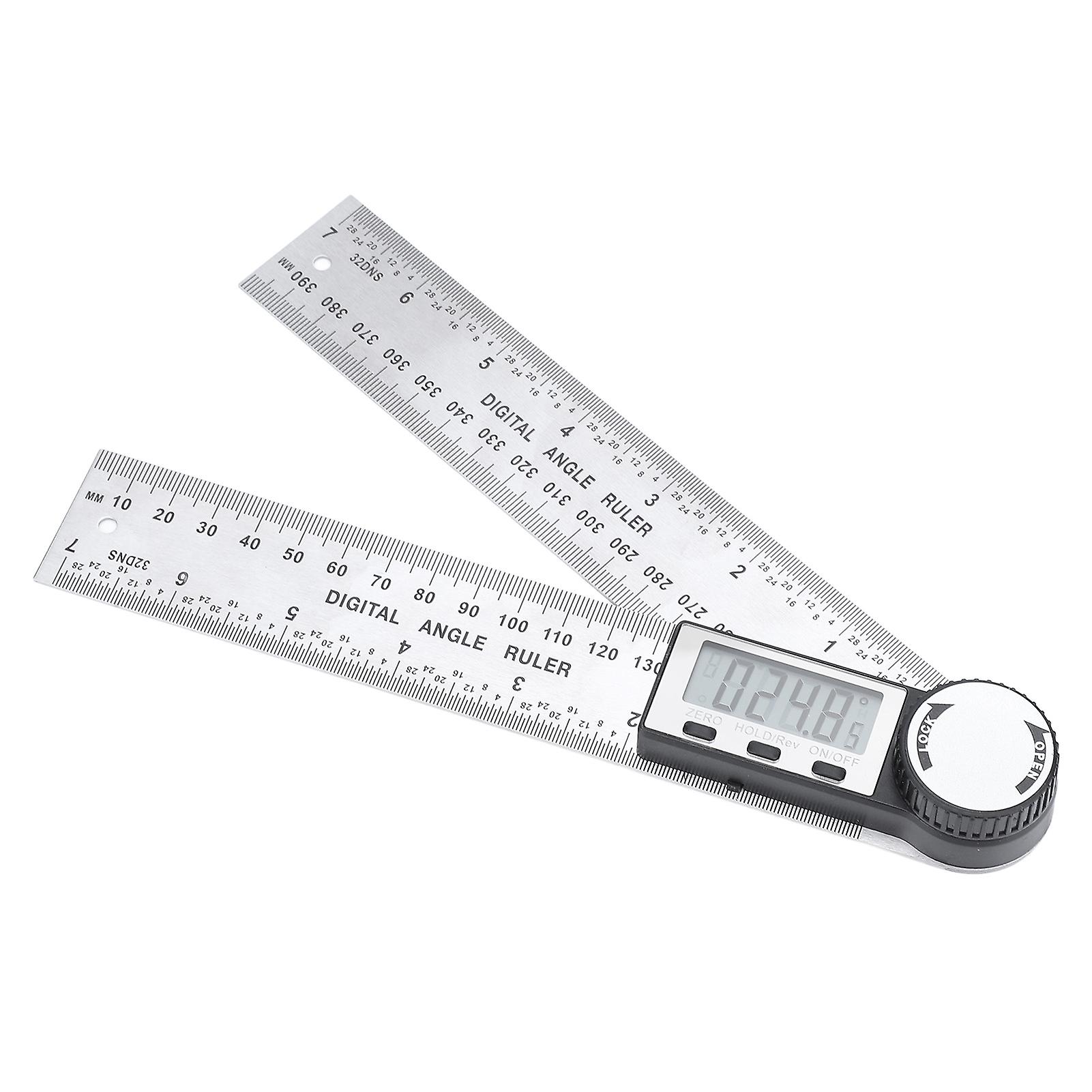 Digital Angle Ruler 200mm Stainless Steel Fast Accurate Lock Function Angle Measuring Tool for Woodworking Craft DIY