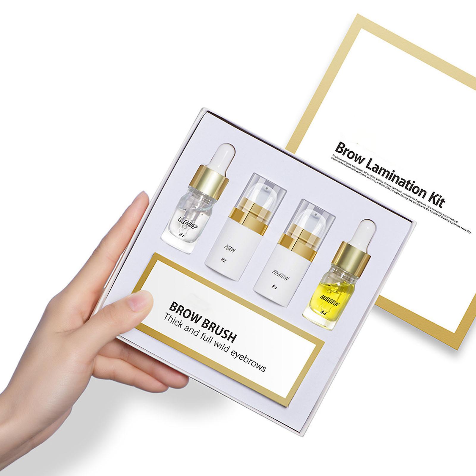 Eyebrows Perming Kit Long Lasting Semi Permanent Eyebrow Lift Shaping Set with Brushes Swab 20ml