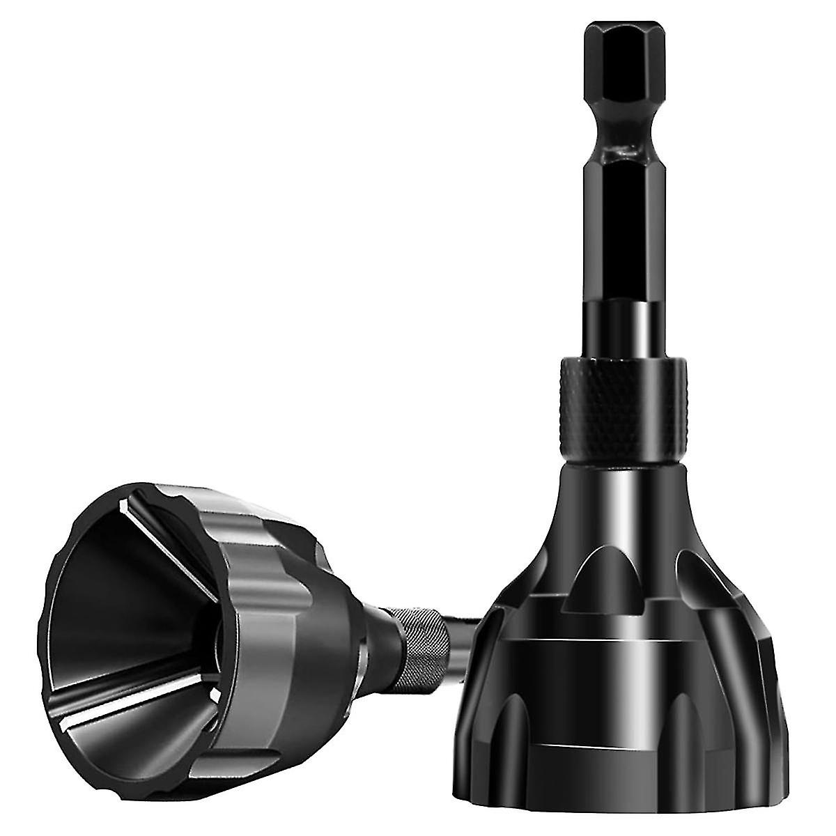 2 Pack Deburring External Chamfer Tool, Hss Hexagon Remove Burr Tools With Quick Release Fits