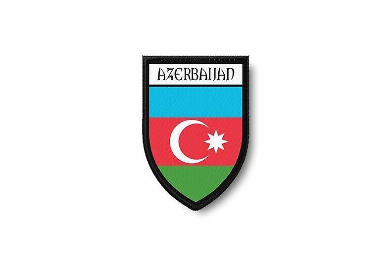 Patch Ecusson Termocollant Edge Brode Flag Prints Azerbaijan Azeri