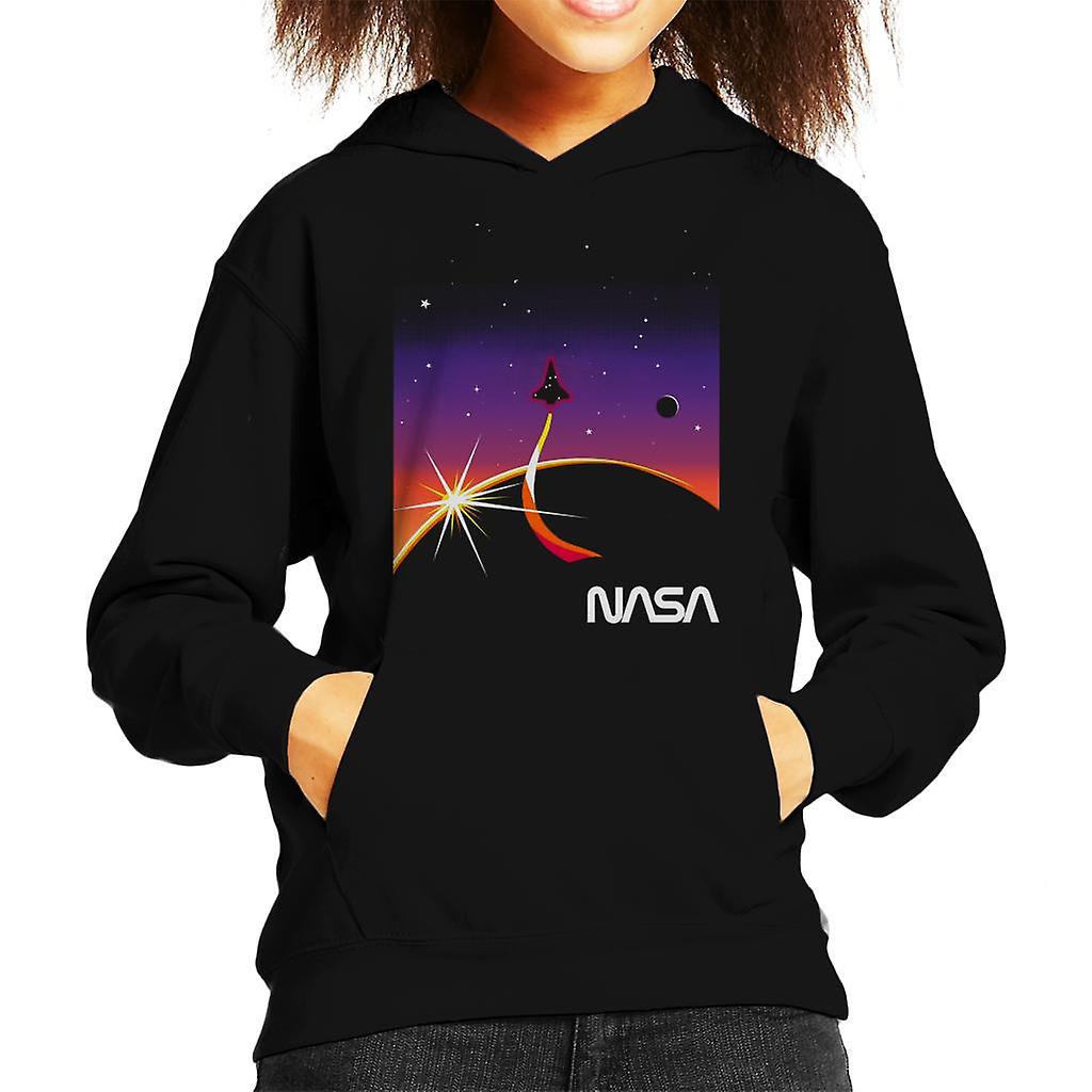 NASA Galactic Take Off Kid's Hooded Sweatshirt