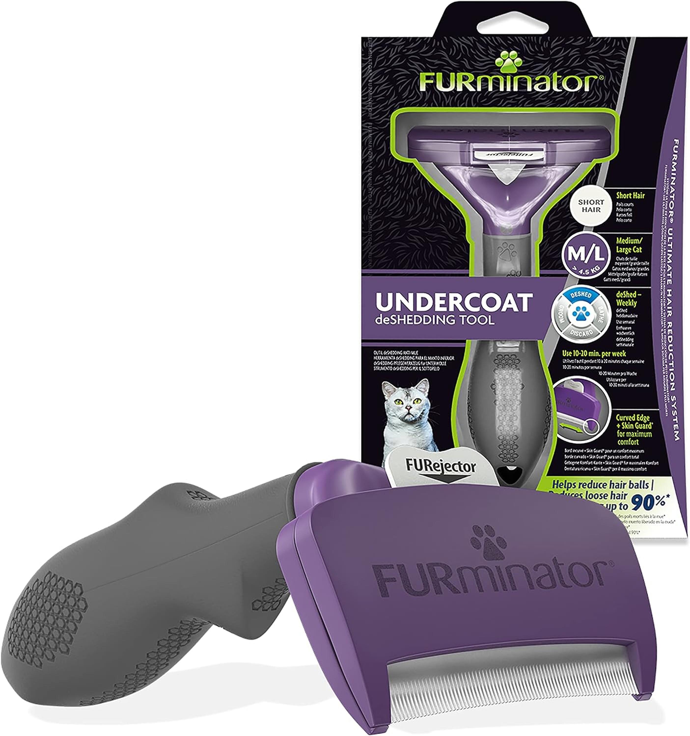 FURminator Undercoat deShedding Tool for Small Short Hair Cat Brush