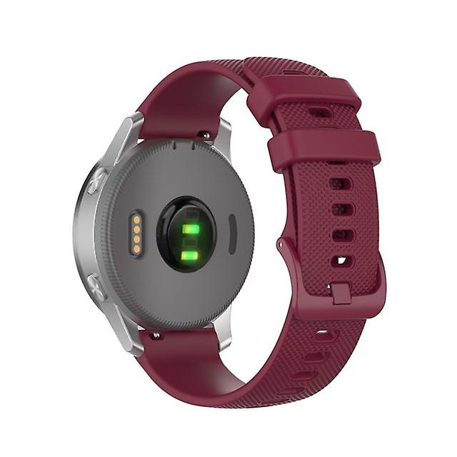 Replacement watch strap for Garmintaille 22 mm red wine