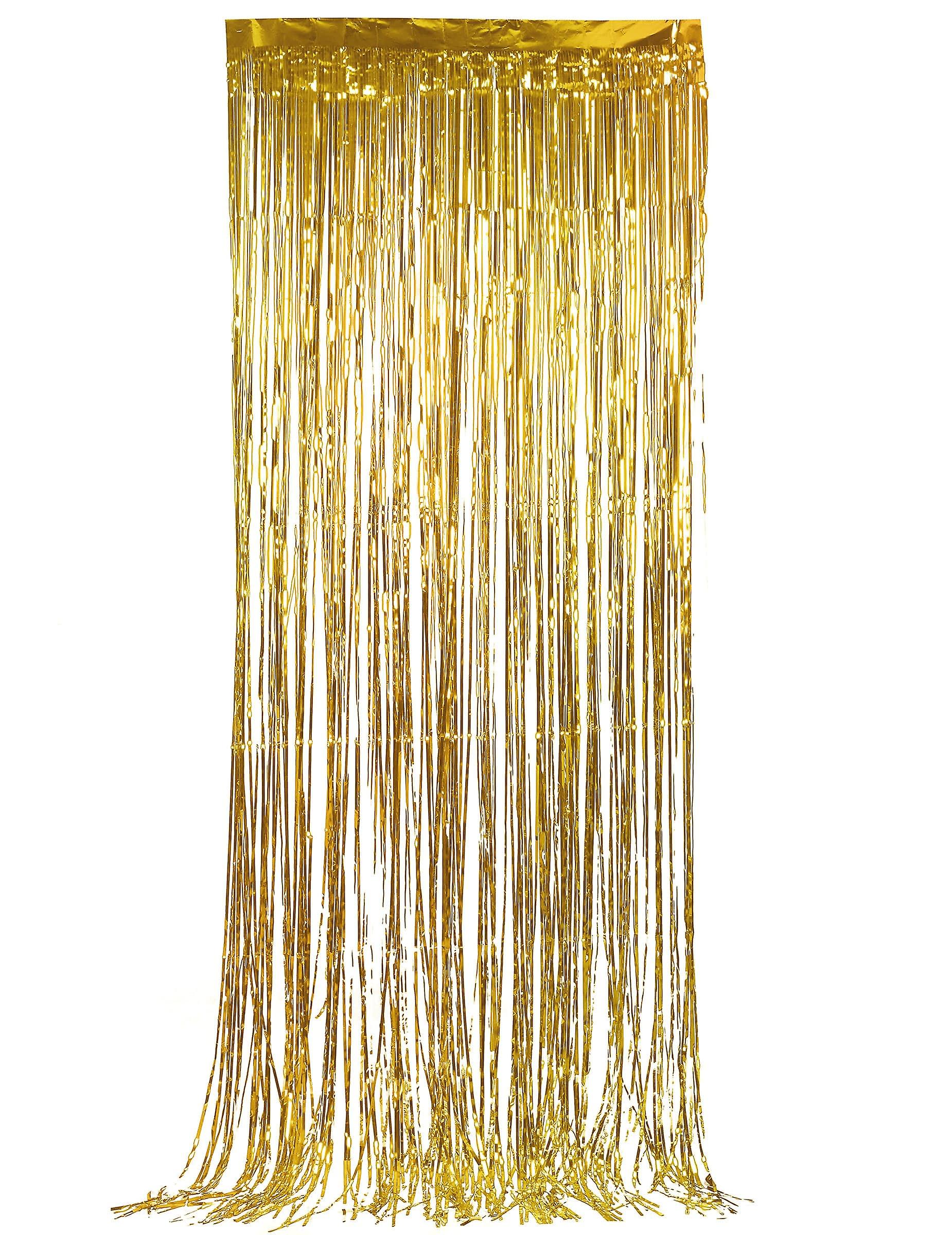 Glittering gold curtain
