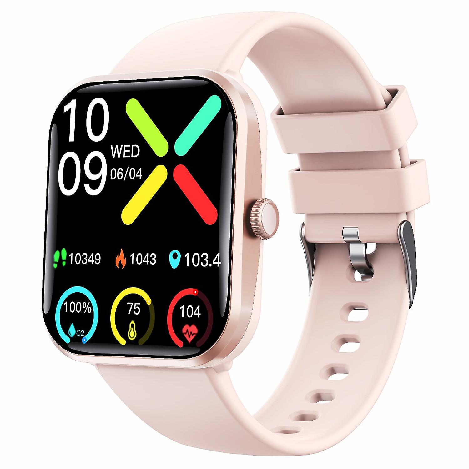 F96 1.9-inch Bluetooth Calling Smart Watch Body Temperature Blood Glucose Monitoring Fitness Tracker