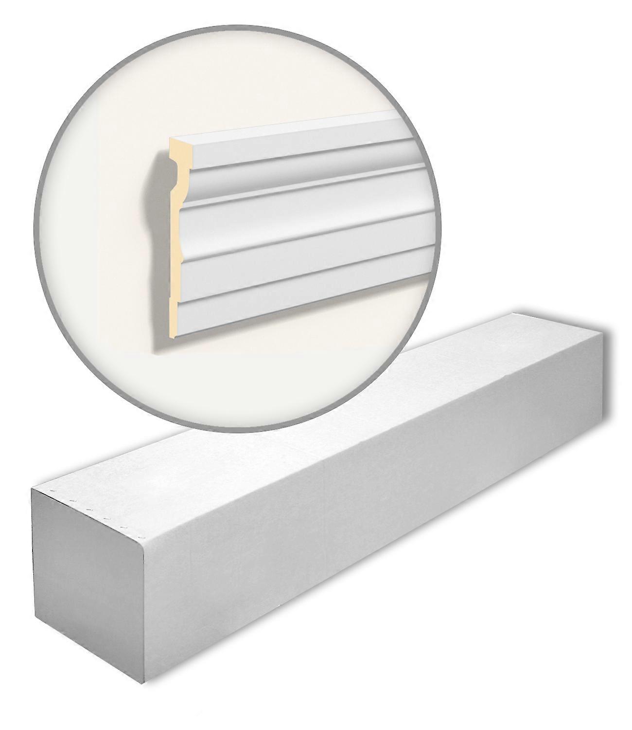 NMC 10 x Door Frame MA15-box 20 meters DOMOSTYL Polyurethane Rigid Foam 200 cm white pre-primed light, robust, extremely dimensionally accurate