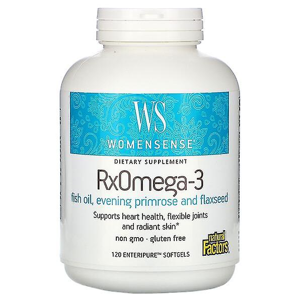 Natural Factors, WomenSense, RxOmega-3, 120 Enteripure Softgels