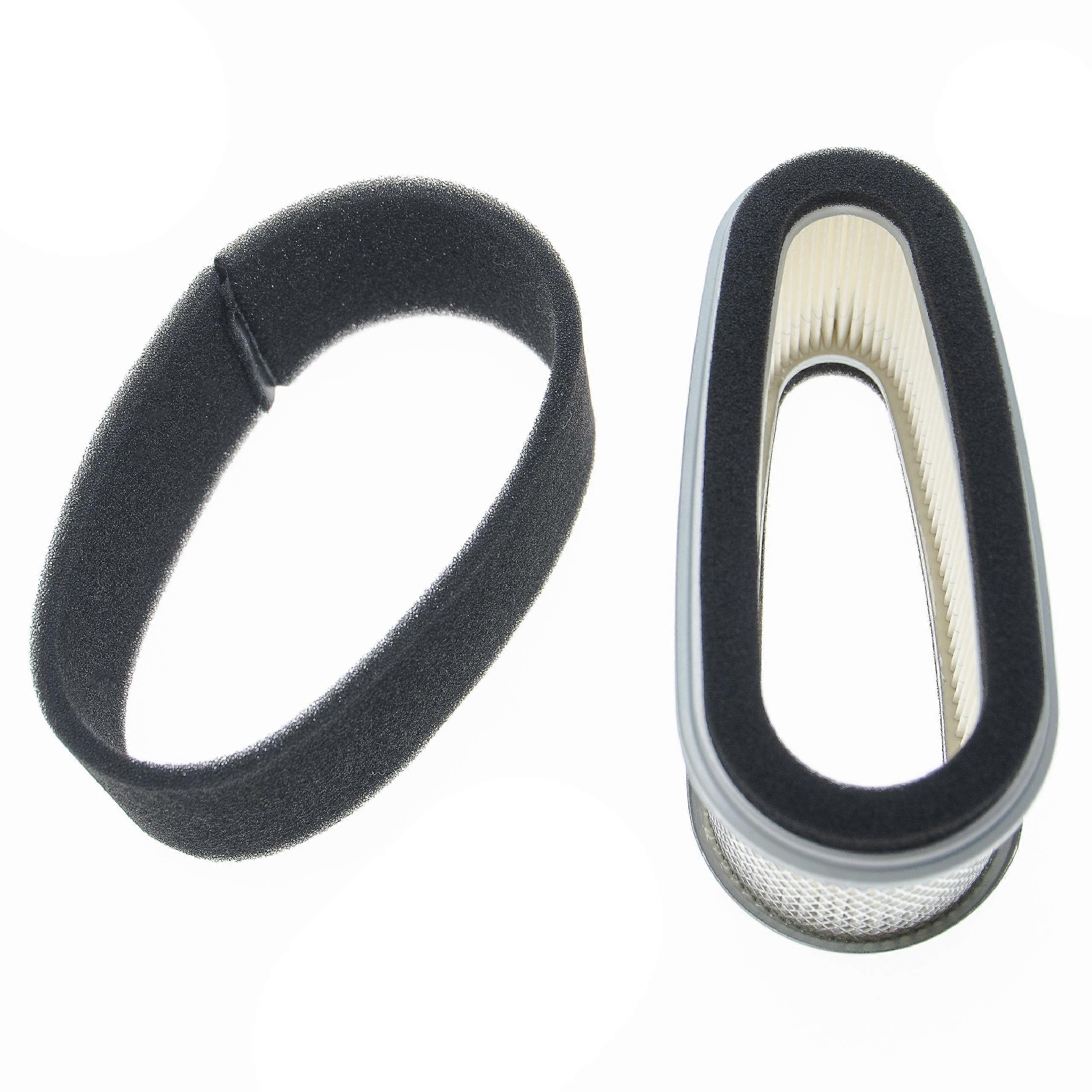 vhbw filter set compatible with John Deere M97211, AM104560, M74285 lawn mower engine - 2x replacement filters (1x air filter, 1x pre-filter)