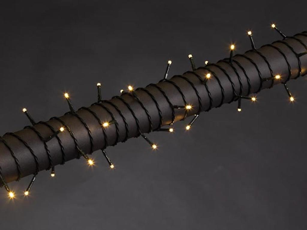 Vellight Wega LED, lichtslinger, 12 m, 80 leds, warmwit, groene kabel, voor