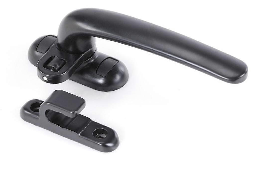 Door Handle and Window Lockable Casement Window Lock Handle Black,130mm