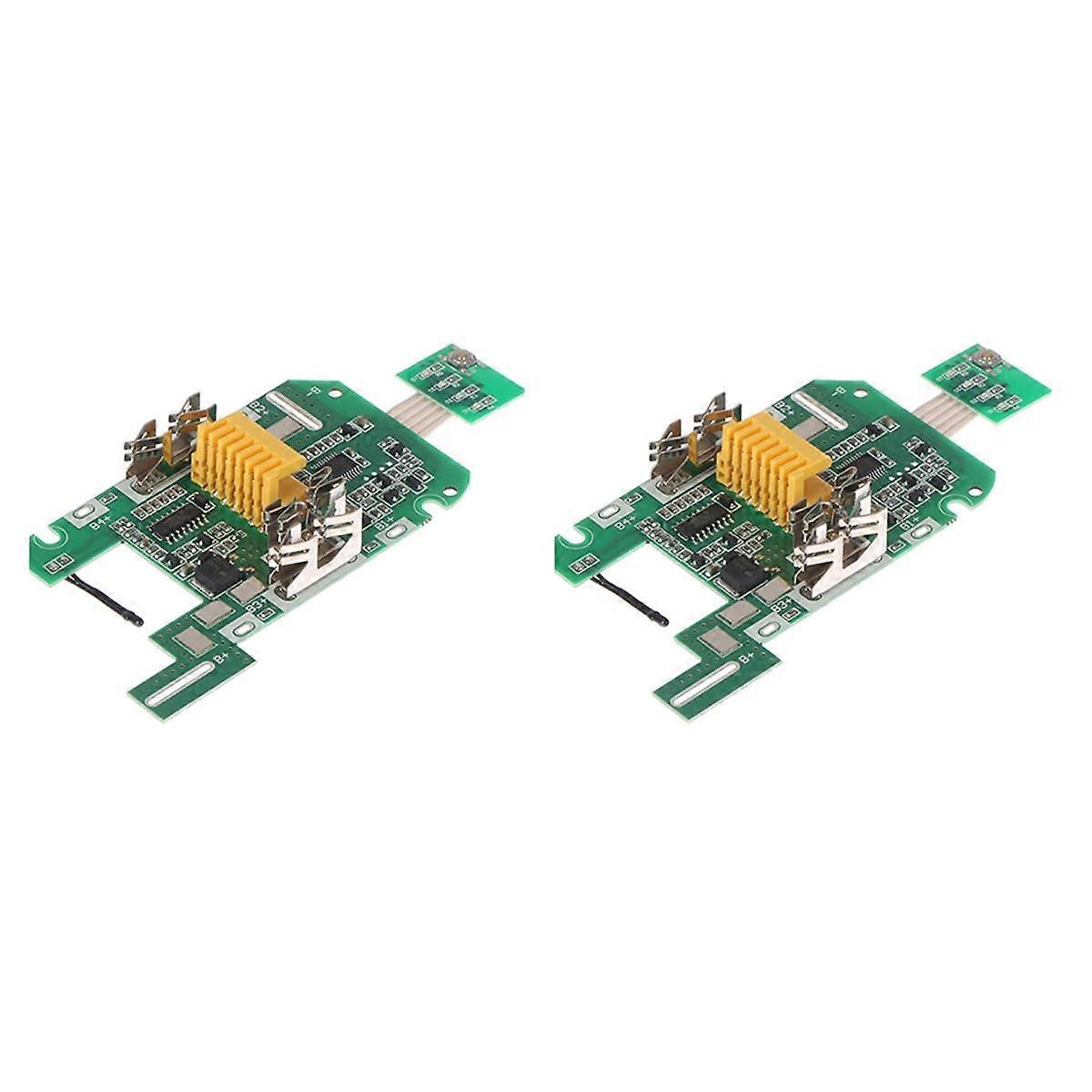 2Pcs for 18V 3.0Ah BL1850B/BL1840B Lithium Battery Charging Protection Board Battery Indicator for Angle Grinders