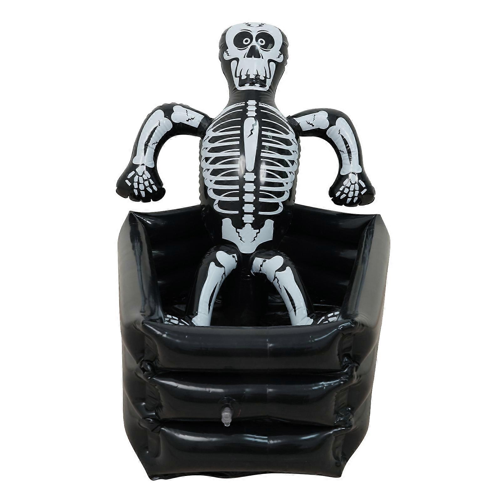 Halloween Decoration Skull Ice Bucket (Customers inflate their own, without inflatable pump)