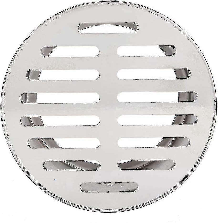 Golvbrunn i rostfritt stål, blockerande golvbrunnsskydd, golvavloppssil för utomhusbruk (110 platt mun)