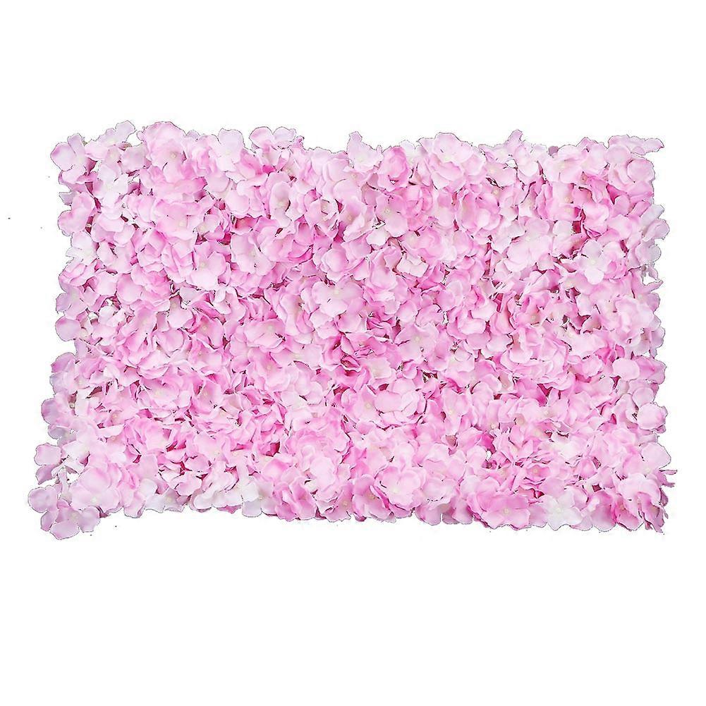 Decorative Simulation Flower Panel Flower Wall Backdrop for Wedding  Home Decor(Pink)