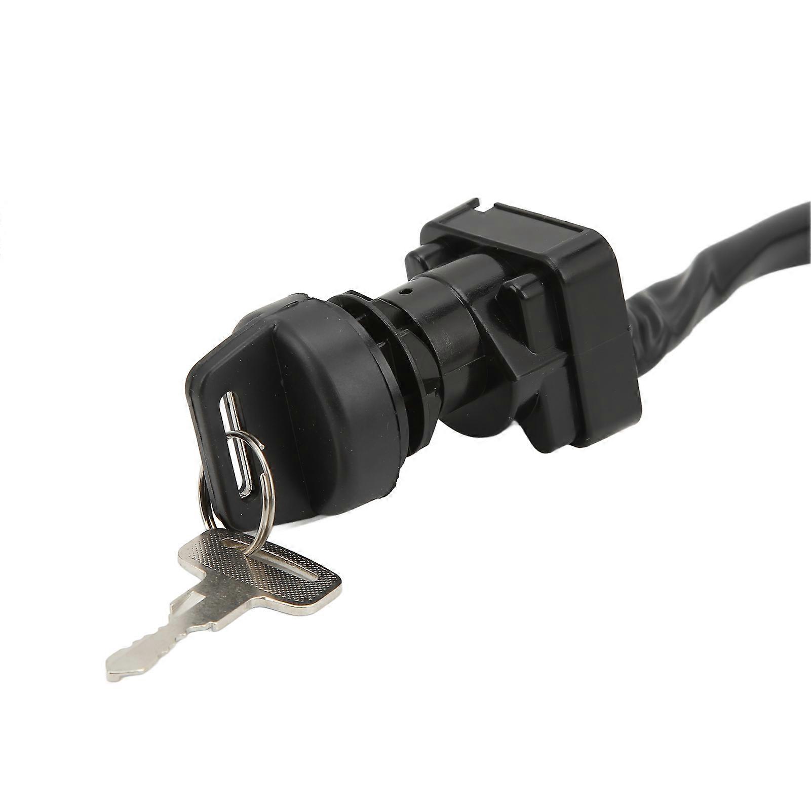 Ignition Key Switch Black Rustproof Antiaging Replacement for Suzuki LTA400 LTA400F KING QUAD