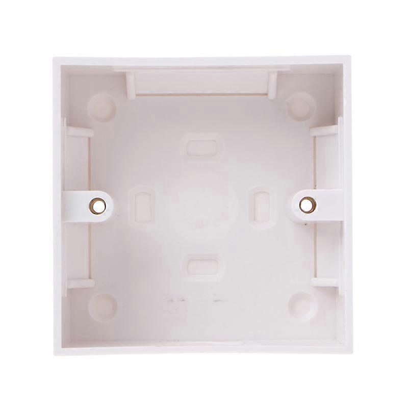 Plastic Surface Mount Backbox White Recessed Backplate Box Easy to Install