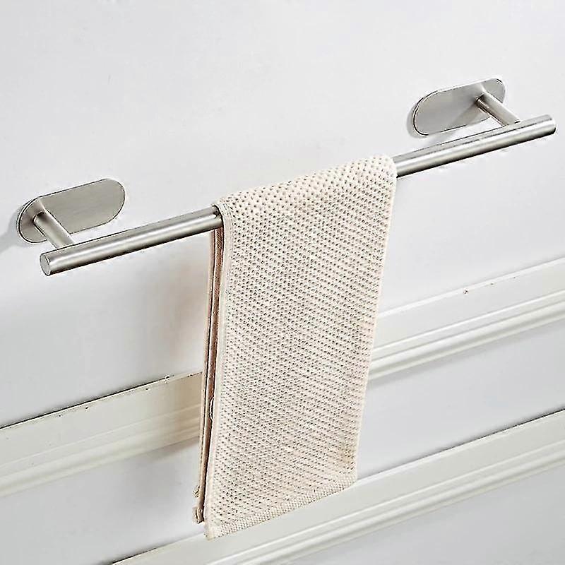 タオルラックホルダーステンレス鋼バスルームタオルラック自己接着壁掛けバスルームタオルシェルフホルダーバルコニーシルバー
