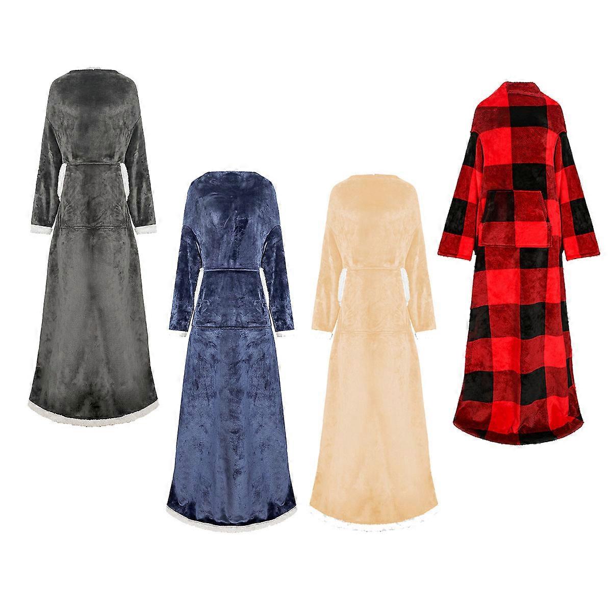 Lazy TV blanket hooded pullover flange lambswool double layer for warmth