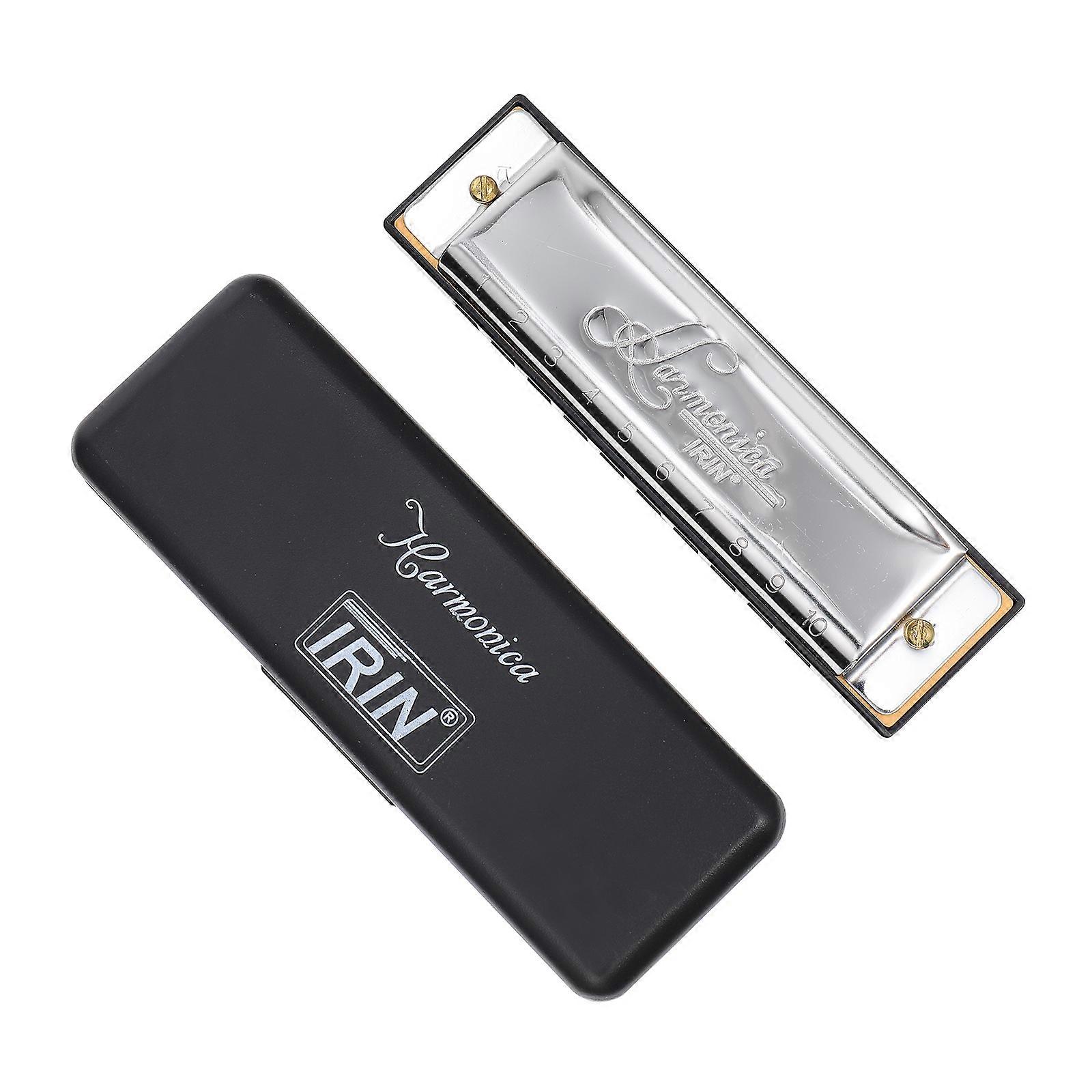 1 Pc Durable 10-hole 20-tone Blues Harmonica Small Instrument Blues Harmonica