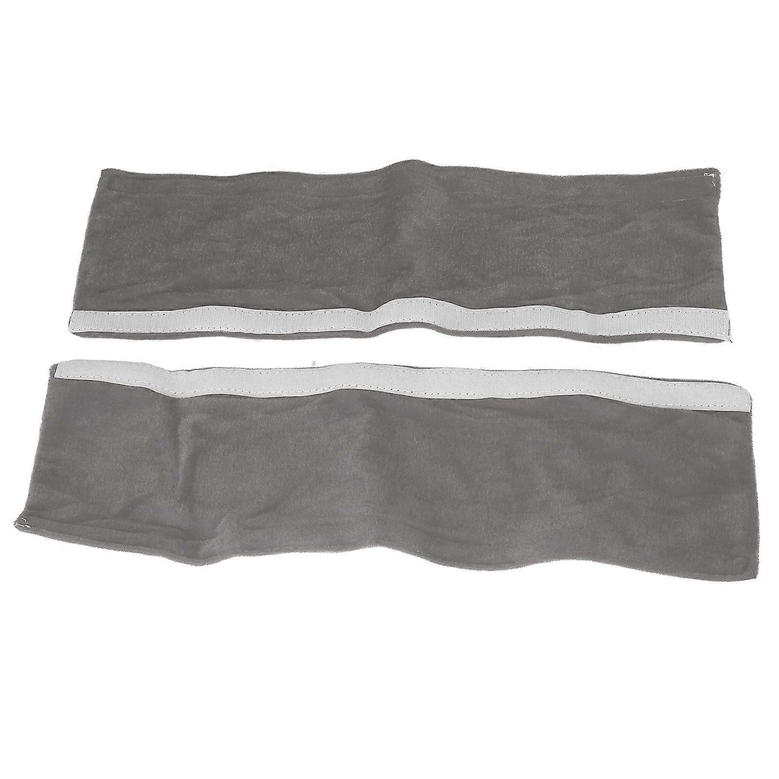 2Pcs Refrigerator Door Handle Covers Kitchen Appliance Decor Non Skid Static Protector Grey