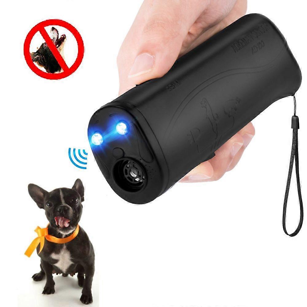 PPIAO Handheld Ultrasonic Dog Repellent Dog Trainer, Anti Barking Device with LED Flashlight, Dog Deterrent