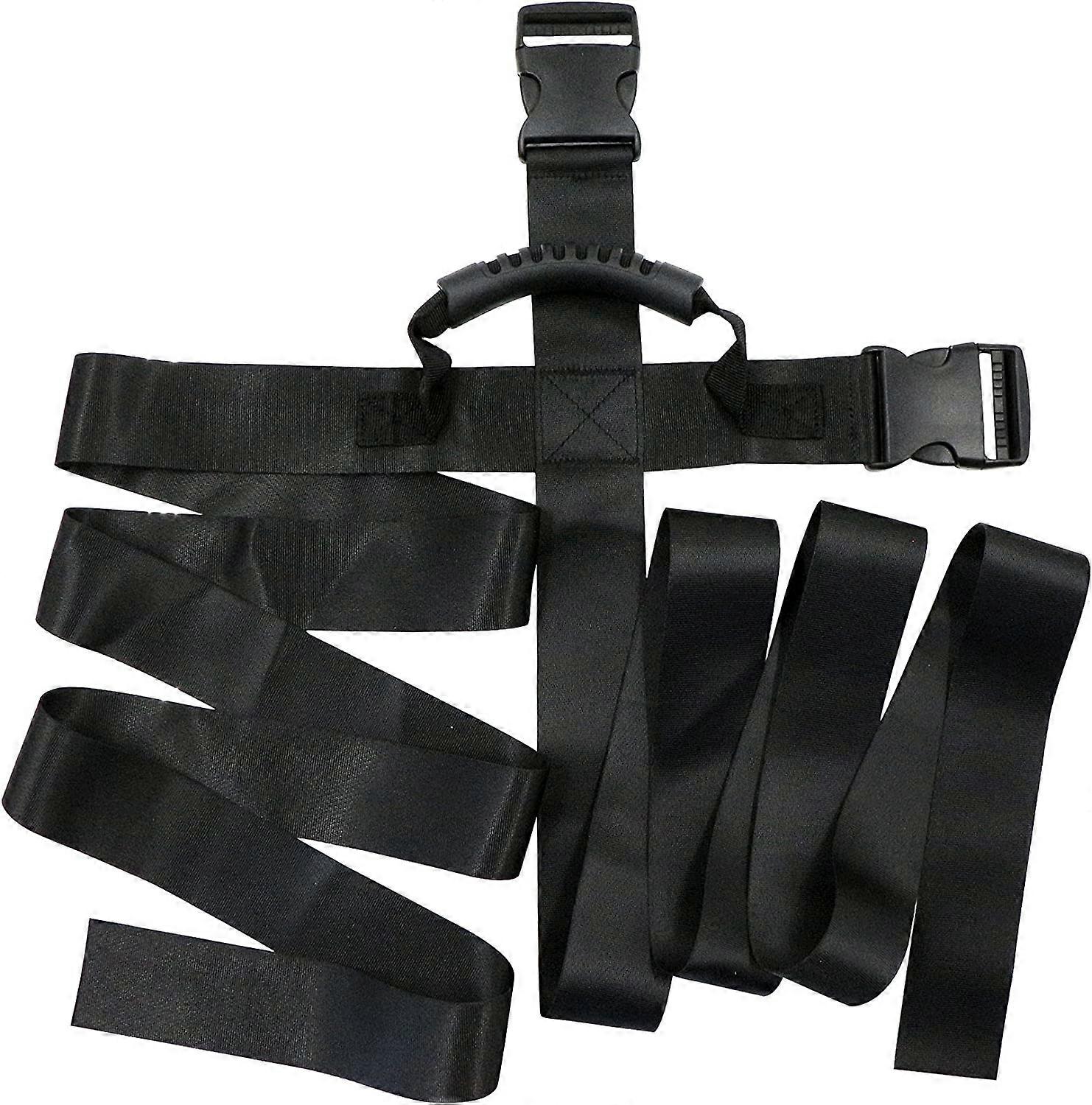 Adjustable Furniture Box Transport Strap - 1 Black Moving Belt with Handles, Lifting Straps for Moving and Lifting It, Suitable for Heavy Items, Crate