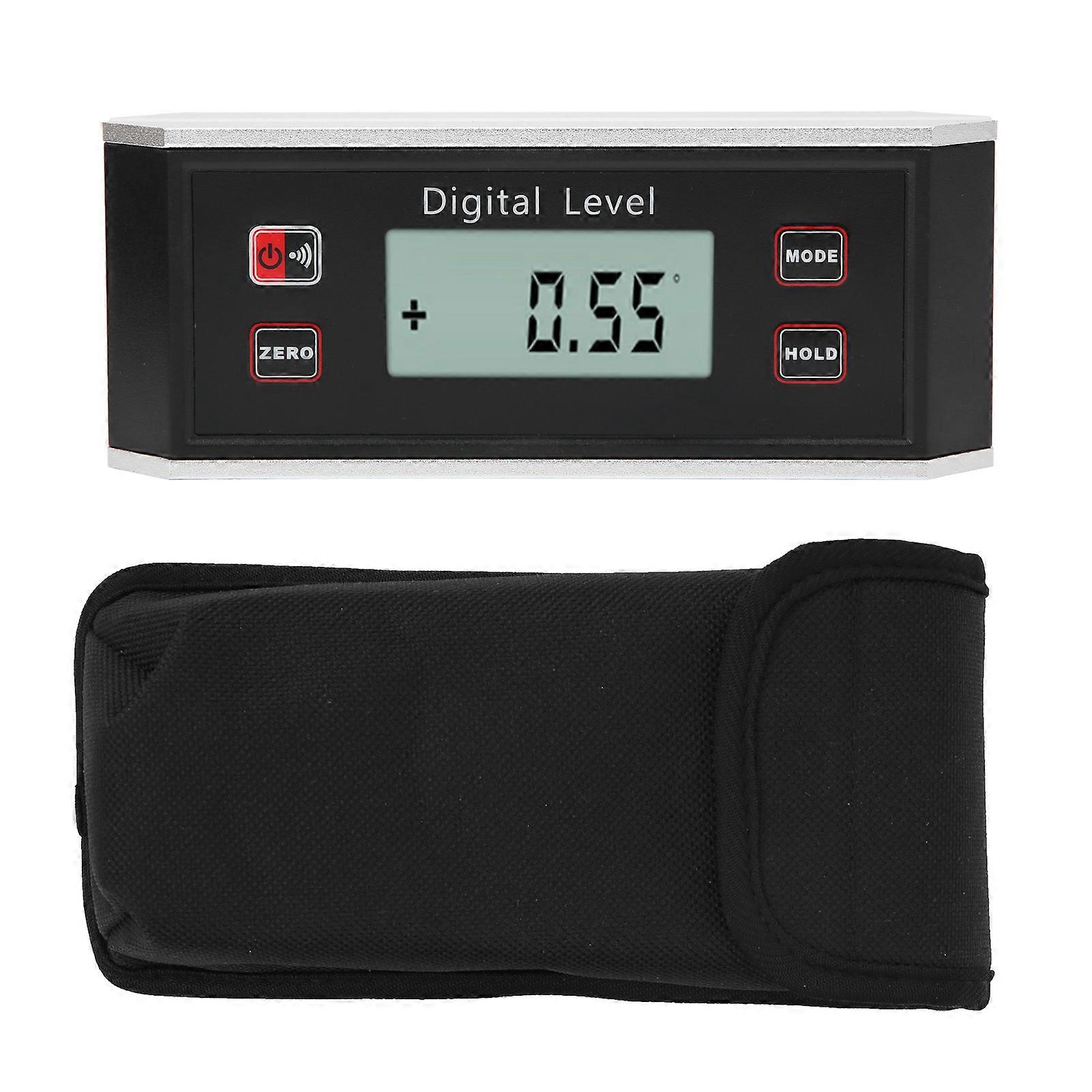 Level Inclinometer Digital Display Strip Type Inclination Box Angle Gauge Protractor YEMAA