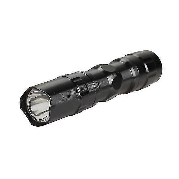 3w Black Led Superbright Flashlight Small Electric Torch With Hand Strap