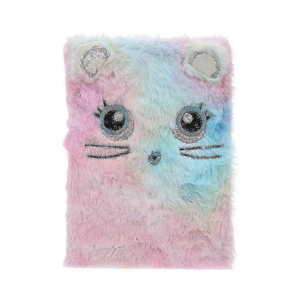Kreslená kočka Panda Fluffy Diary Girls Journal Notebook Memo Pad Narozeninový dárek