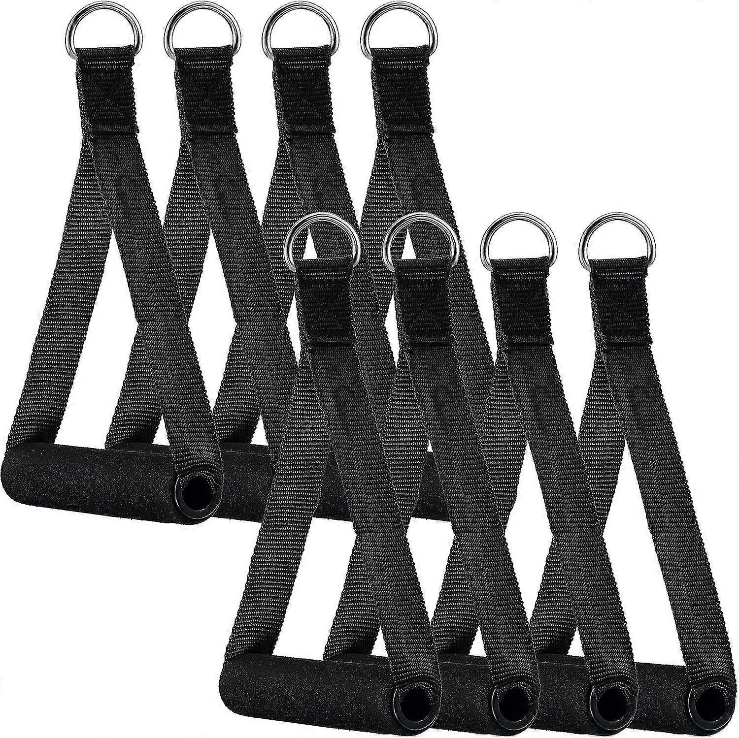 8 Piece Resistance Band Handle Exercise Replacement Gym Band Cable Machine Attachment