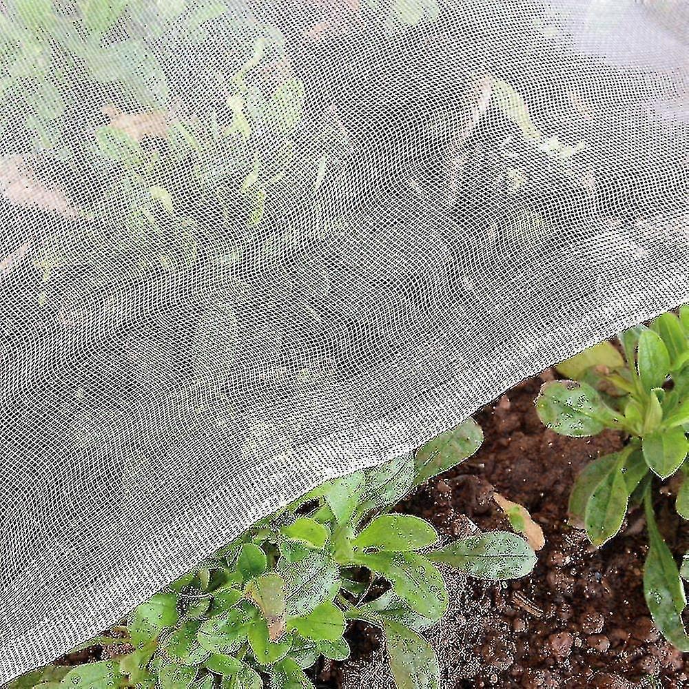 Garden Netting Insect Bug Mesh: 10'x20' Fine Insect Netting Row Cover Screen Cicada Barrier Tree Vegetable Raised Plants Protecting