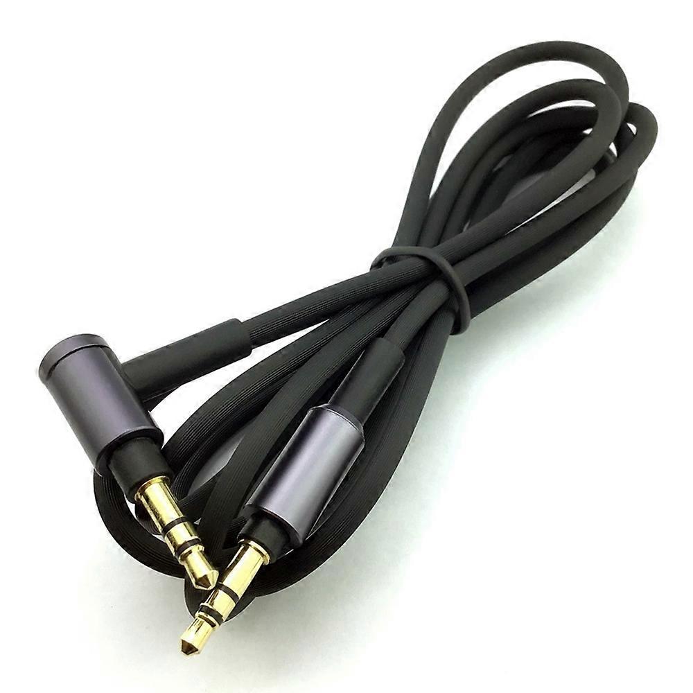 Til WH-1000 XM2 XM3 XM4 H900N H800 hovedtelefon 3,5 mm lydkabel, 1,5 m/4,9 fod langt (sort uden mikrofon)