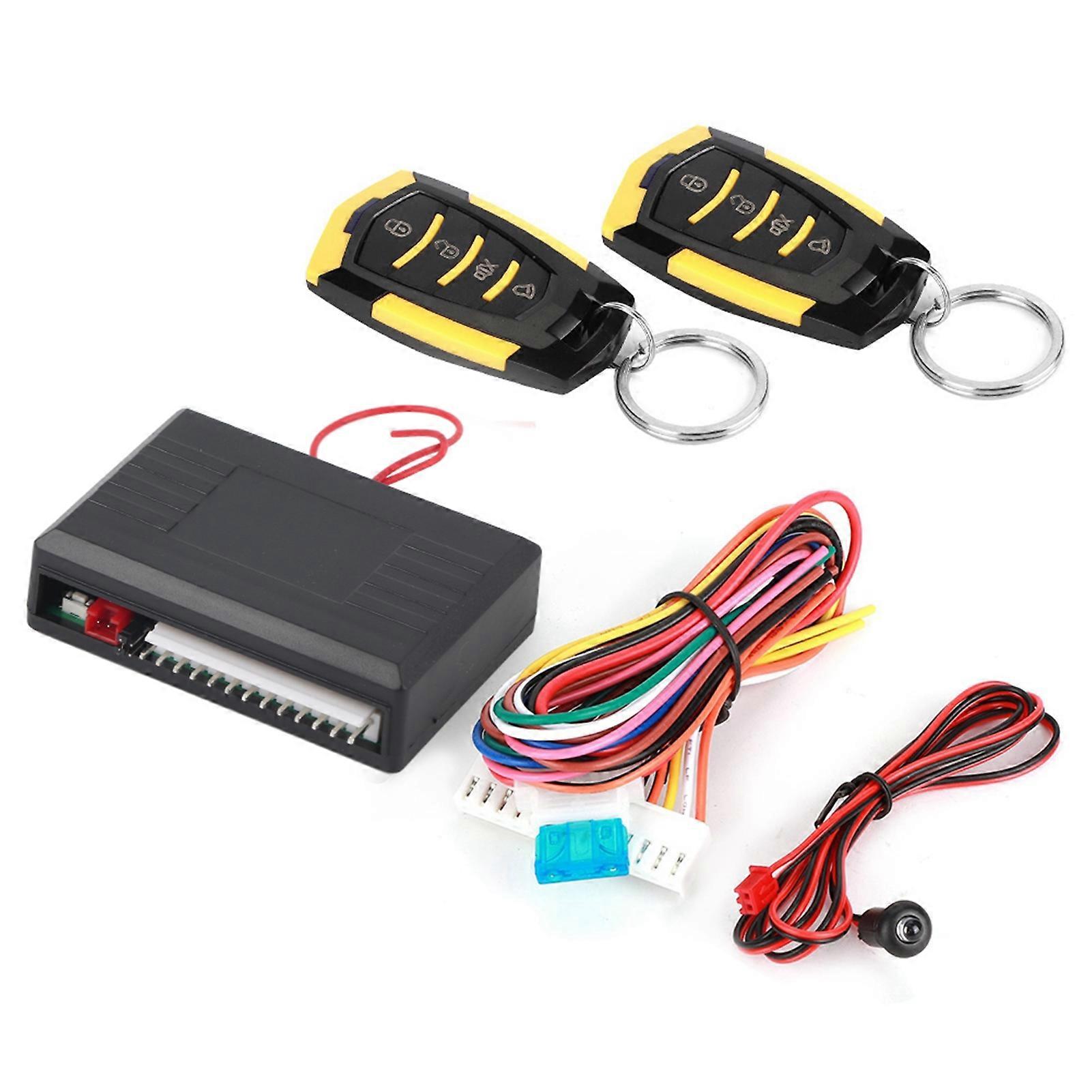 Universal Car Alarm Keyless Entry System Central Locking Kit with Remote Control