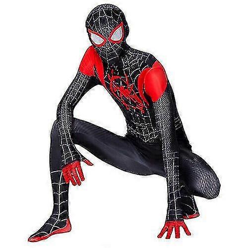 スーパーヒーローコスチュームキッズマイルモラレスコスプレ大人にスパイダーマン