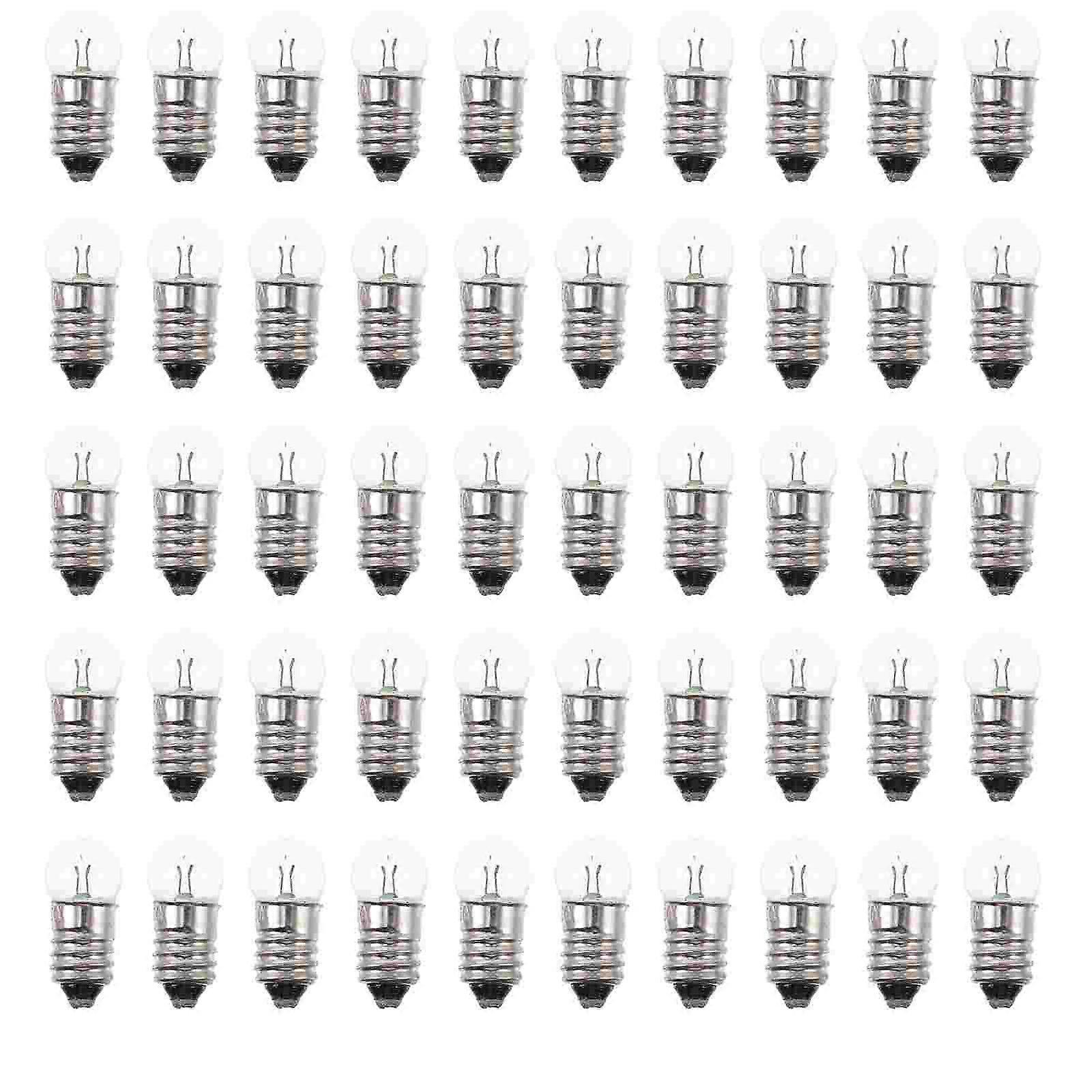 Bulbs Mini Light Bulb E10 Led Replacement Screw Miniature Base Lights Tiny Flashlight Lightbulb Daylight Electrical Lamp Round